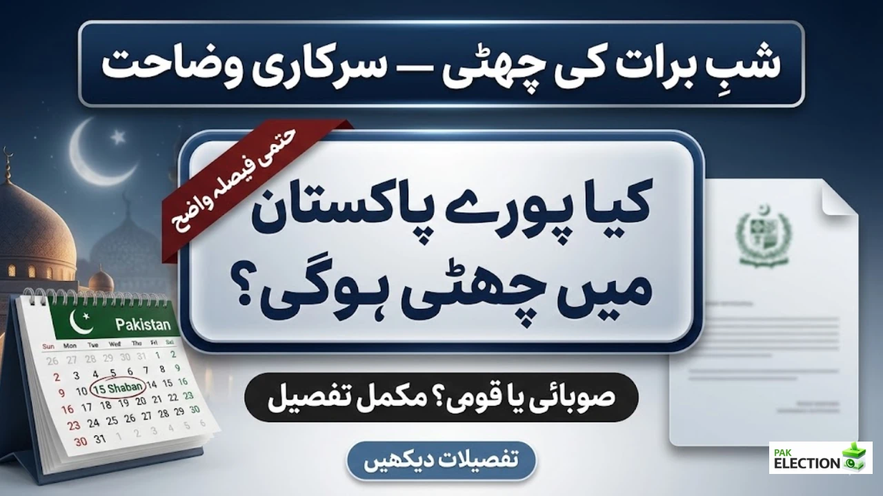 Nationwide Shab-e-Barat Holiday in Pakistan Official Clarification